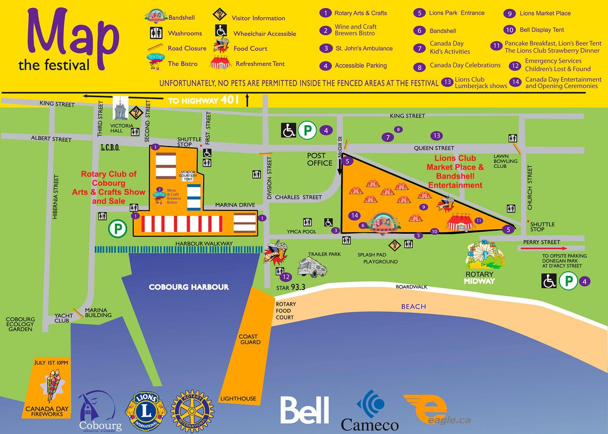 Waterfront Festival Map 2018