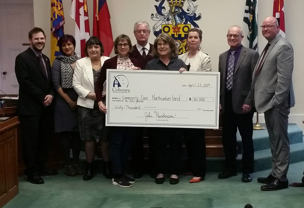 Cheque from Town of Cobourg for Ed's house