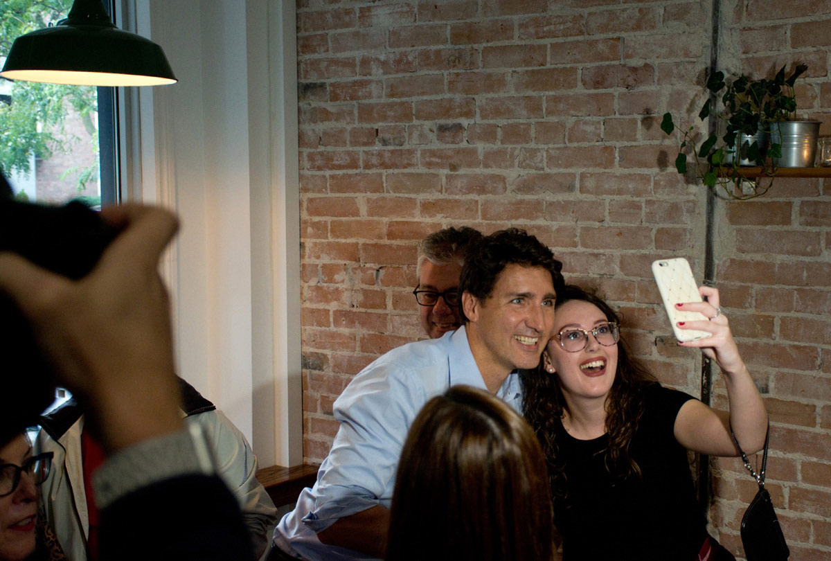 Trudeau and a Selfie